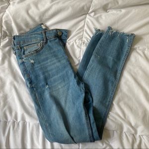 Zara blue high waisted jeans